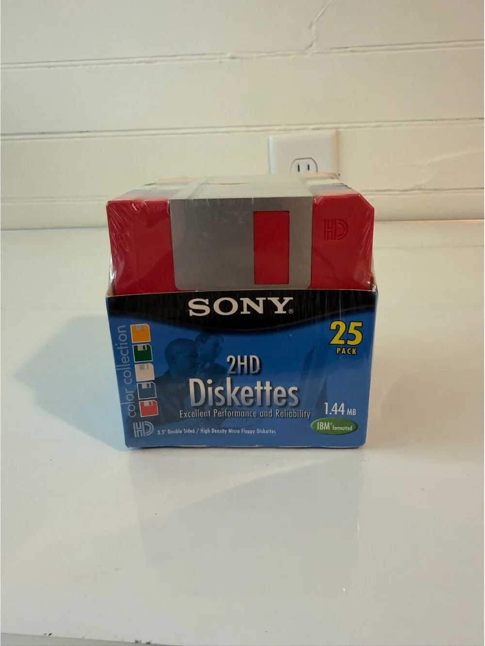 Sony 2HD 3.5” Diskettes 1.44MB 25 Pack IBM Formatted Micro Floppy Disk